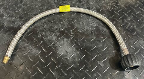 600mm Gas Hose With Pol Hand To 1/4" Male