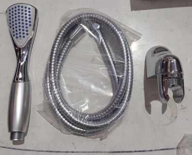 SHOWER KIT (DIAMOND HEAD) HEAD, HOSE, & HOLDER