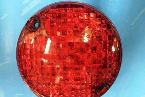 Round LED Red Tail Light 